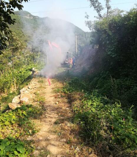 河北路泰涉縣承建2018年關防鄉第一批生態綜合治理項目第一標段開始施工